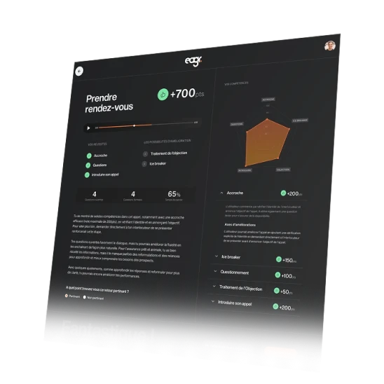 ecran d'analyse des resulats de la simulation